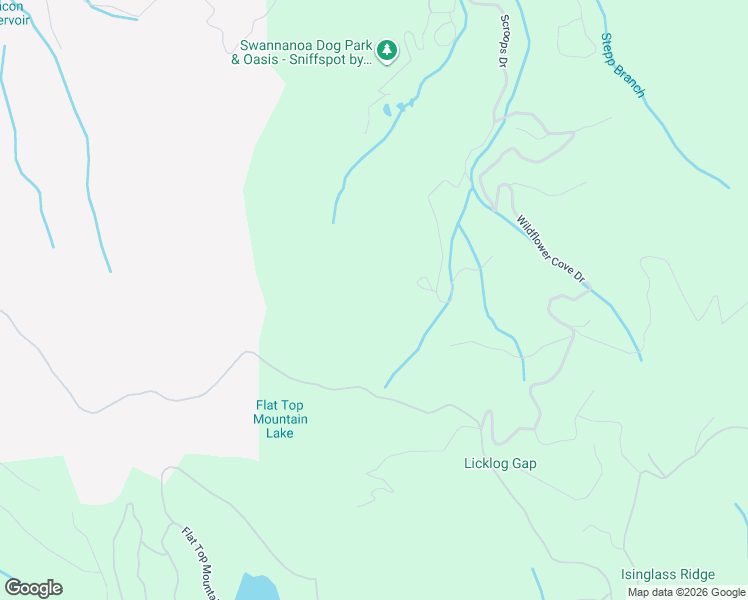 map of restaurants, bars, coffee shops, grocery stores, and more near 99999 Lady Slipper Trail in Swannanoa
