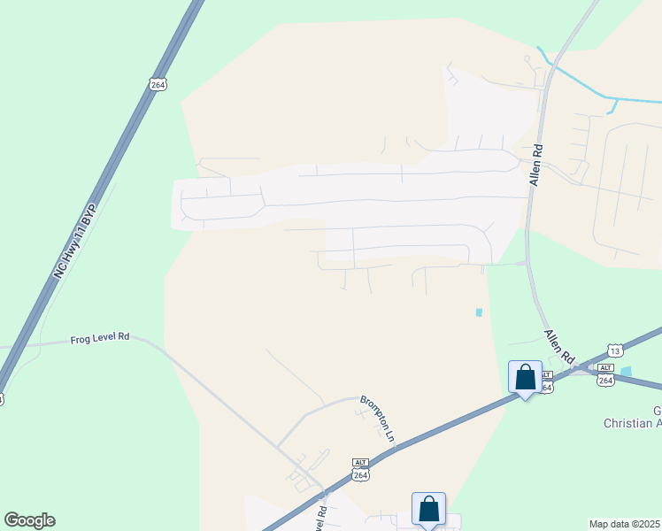 map of restaurants, bars, coffee shops, grocery stores, and more near 2307 Sweet Bay Drive. in Greenville