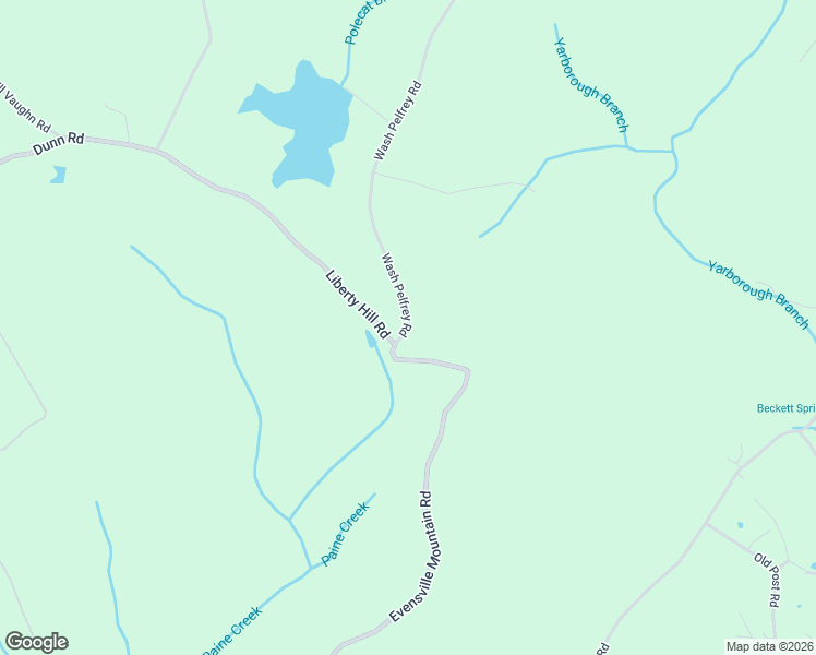 map of restaurants, bars, coffee shops, grocery stores, and more near Wash Pelfrey Road in Evensville