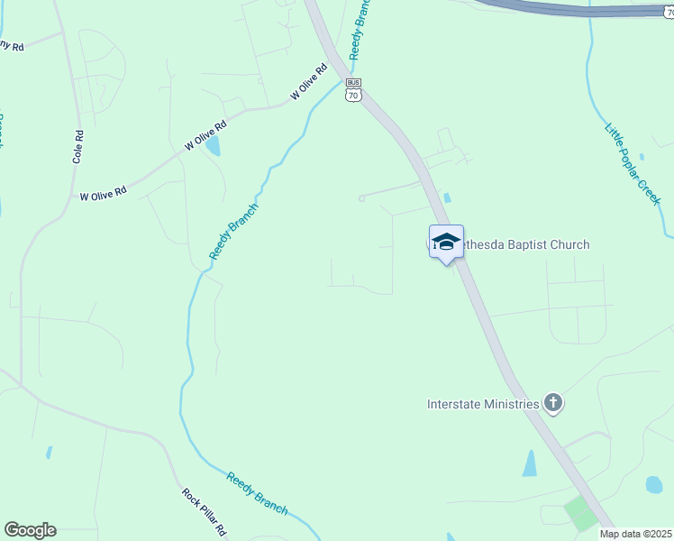 map of restaurants, bars, coffee shops, grocery stores, and more near 106 Memorial Court in Clayton