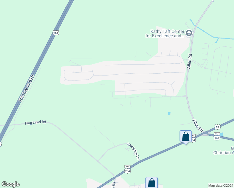 map of restaurants, bars, coffee shops, grocery stores, and more near 2307 Sweet Bay Drive. in Greenville