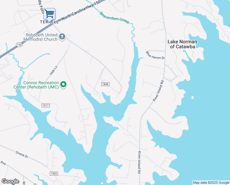 map of restaurants, bars, coffee shops, grocery stores, and more near 4001-4499 Sherrills Ford Rd in Lake Norman of Catawba
