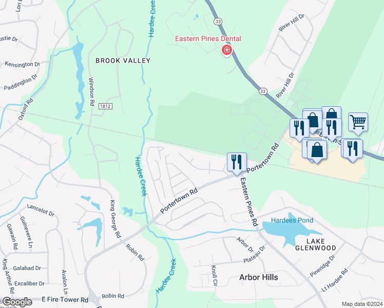 map of restaurants, bars, coffee shops, grocery stores, and more near 1400 Kaley Court in Greenville