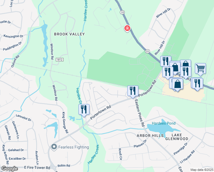 map of restaurants, bars, coffee shops, grocery stores, and more near 1400 Kaley Court in Greenville