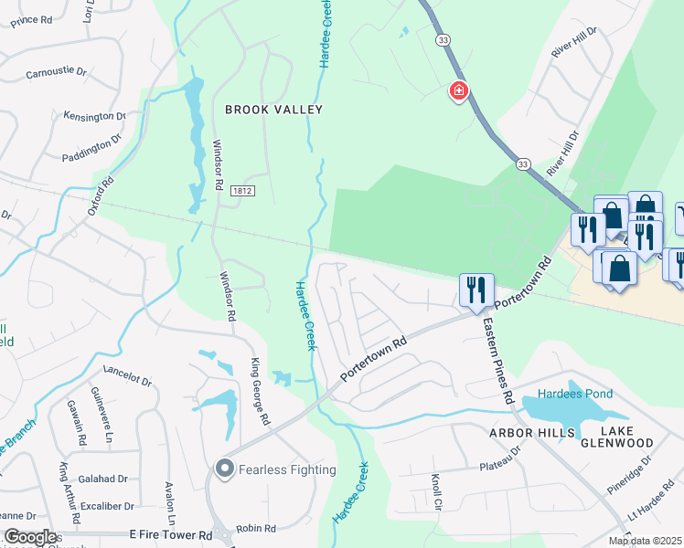 map of restaurants, bars, coffee shops, grocery stores, and more near 1506 Iris Circle in Greenville