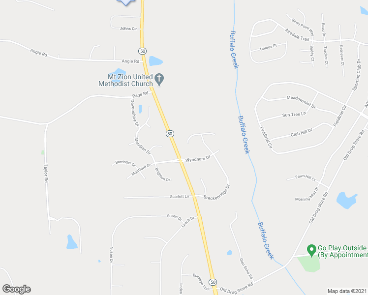 map of restaurants, bars, coffee shops, grocery stores, and more near 122 Willowcroft Court in Garner