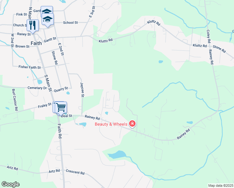 map of restaurants, bars, coffee shops, grocery stores, and more near 360 Falcon Lane in Salisbury