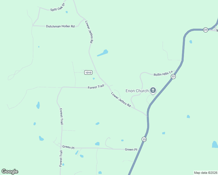 map of restaurants, bars, coffee shops, grocery stores, and more near 14414 Lower Jethro Road in Ozark