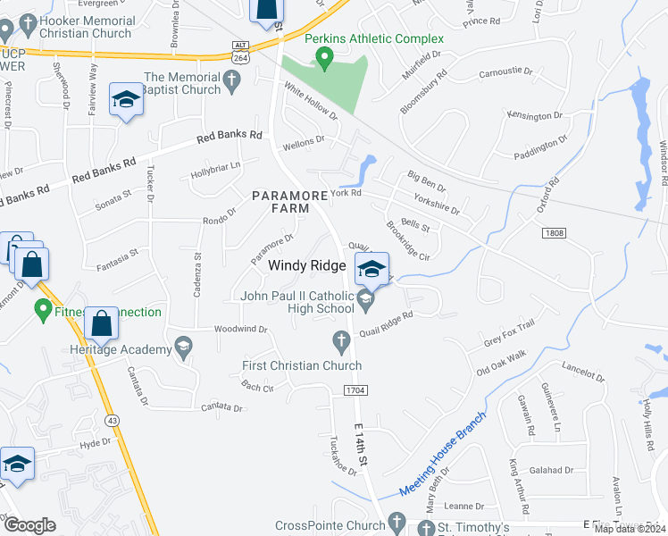 map of restaurants, bars, coffee shops, grocery stores, and more near 11 Scott Street in Greenville