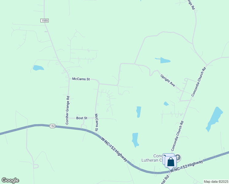 map of restaurants, bars, coffee shops, grocery stores, and more near 1095 Foxgate Lane in Mooresville