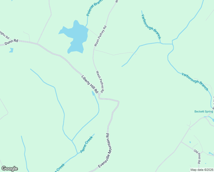 map of restaurants, bars, coffee shops, grocery stores, and more near 162 Wash Pelfrey Road in Evensville