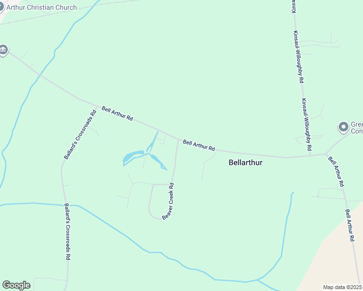 map of restaurants, bars, coffee shops, grocery stores, and more near 2888 Bell Arthur Road in Greenville