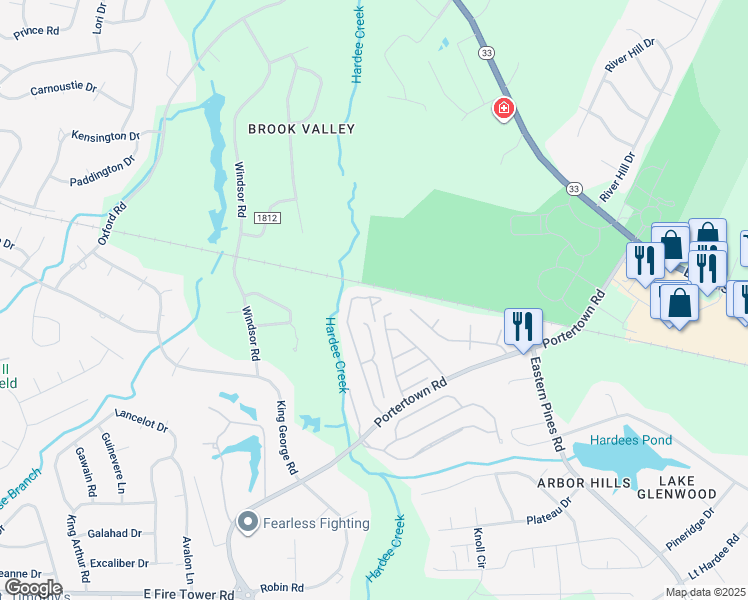 map of restaurants, bars, coffee shops, grocery stores, and more near 1400 Iris Circle in Greenville
