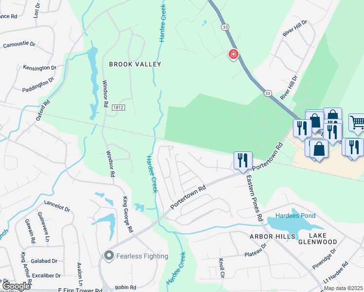 map of restaurants, bars, coffee shops, grocery stores, and more near 3900 Elkin Ridge Drive in Greenville