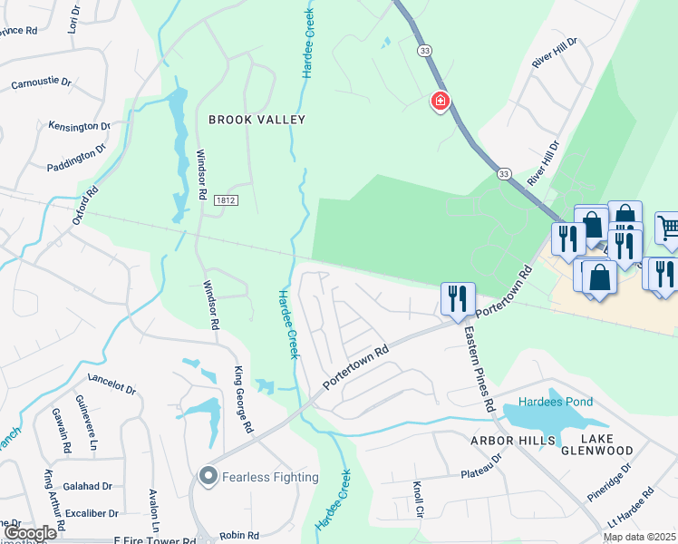map of restaurants, bars, coffee shops, grocery stores, and more near 1506 Iris Circle in Greenville