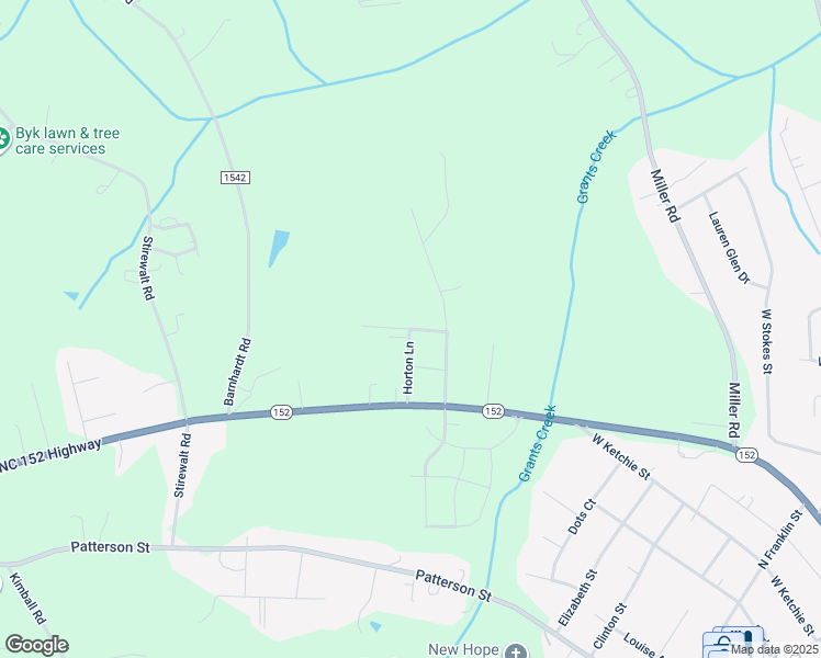 map of restaurants, bars, coffee shops, grocery stores, and more near Teeter Street in China Grove