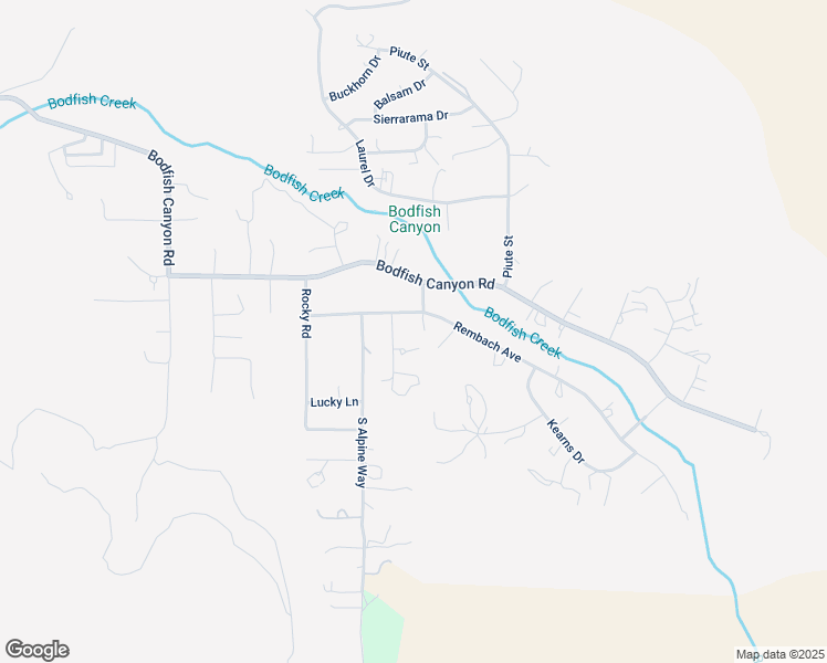 map of restaurants, bars, coffee shops, grocery stores, and more near 165 Gerald Street in Bodfish