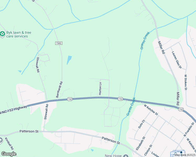 map of restaurants, bars, coffee shops, grocery stores, and more near Teeter Street in China Grove