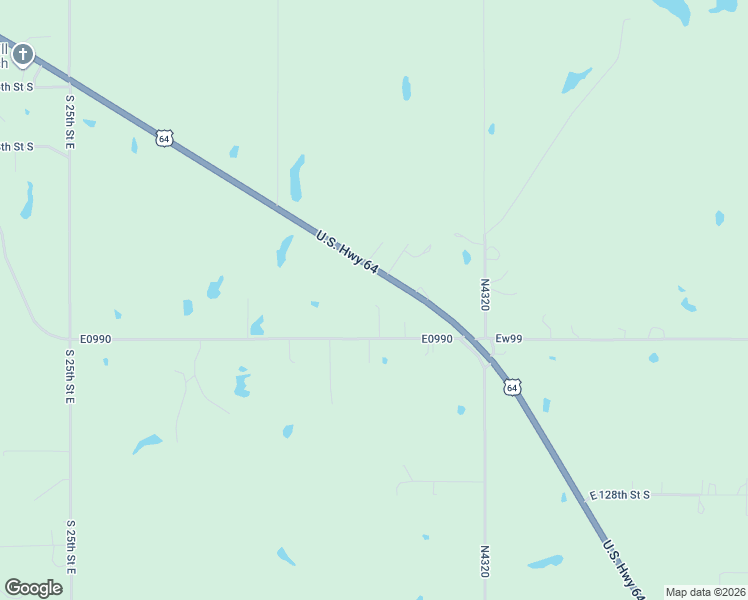 map of restaurants, bars, coffee shops, grocery stores, and more near 3252 East 123rd Street South in Muskogee