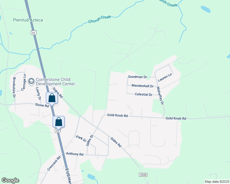 map of restaurants, bars, coffee shops, grocery stores, and more near 275 Luther Barger Road in Salisbury