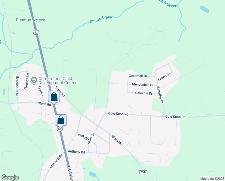 map of restaurants, bars, coffee shops, grocery stores, and more near 275 Luther Barger Road in Salisbury