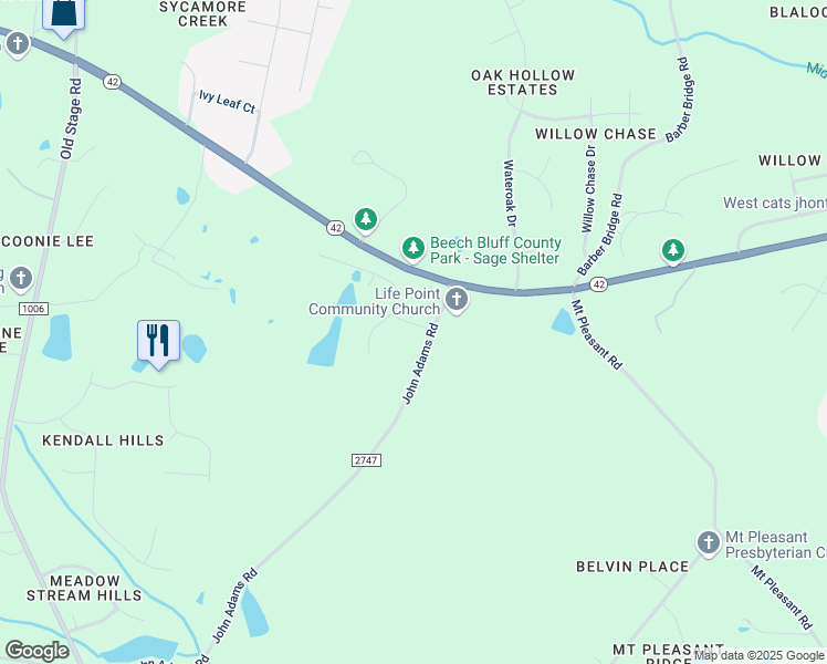 map of restaurants, bars, coffee shops, grocery stores, and more near 7310 Joyce Drive in Wake County
