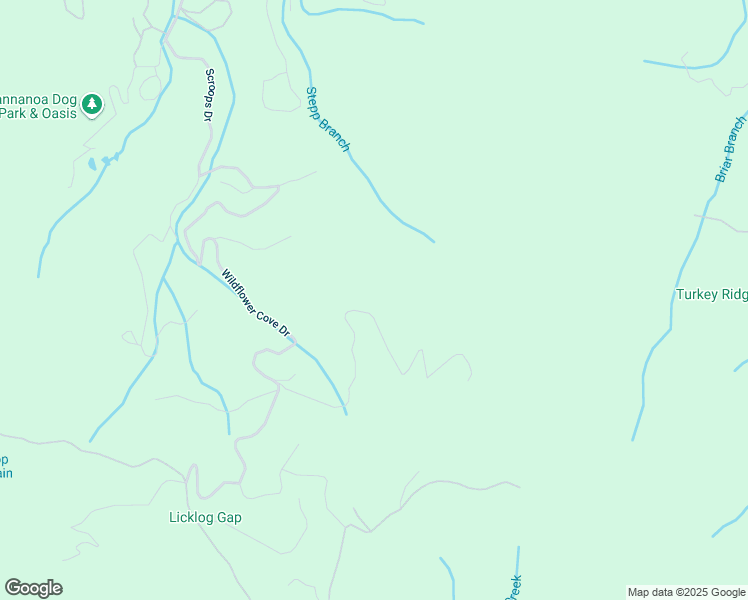 map of restaurants, bars, coffee shops, grocery stores, and more near Mountain Lily Ridge Drive in Swannanoa
