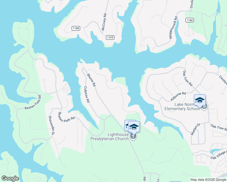 map of restaurants, bars, coffee shops, grocery stores, and more near 176 Patternote Road in Mooresville
