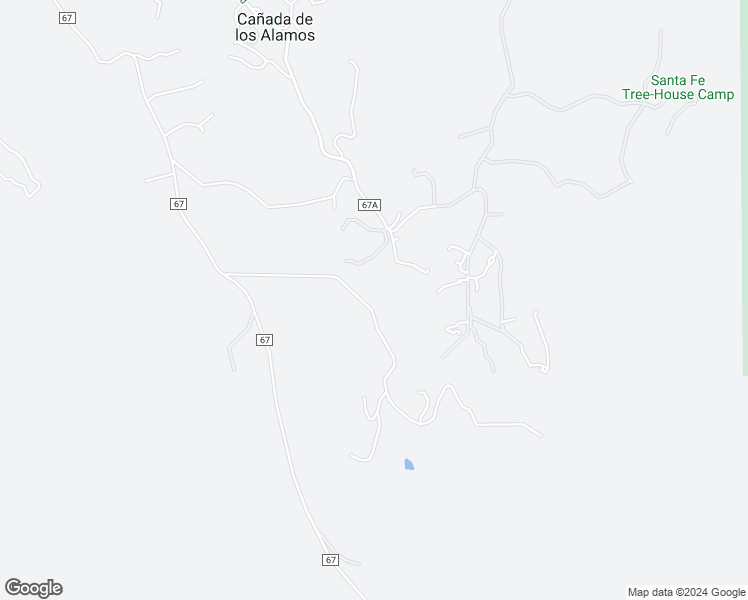 map of restaurants, bars, coffee shops, grocery stores, and more near 27 Wild Turkey Way in Santa Fe