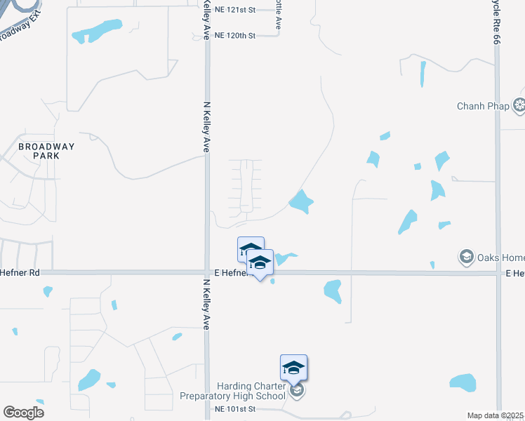 map of restaurants, bars, coffee shops, grocery stores, and more near 11228 Paradise In Drive in Oklahoma City