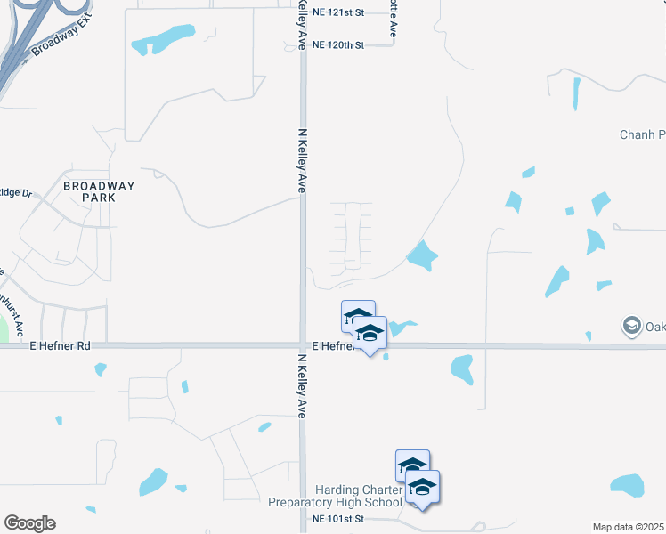 map of restaurants, bars, coffee shops, grocery stores, and more near 11227 Paradise Out Lane in Oklahoma City