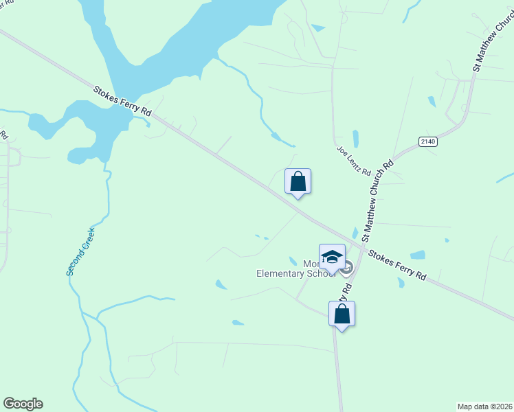 map of restaurants, bars, coffee shops, grocery stores, and more near 8975 Stokes Ferry Road in Salisbury
