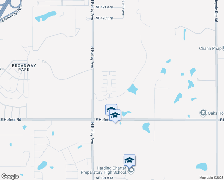 map of restaurants, bars, coffee shops, grocery stores, and more near 11228 Paradise In Drive in Oklahoma City