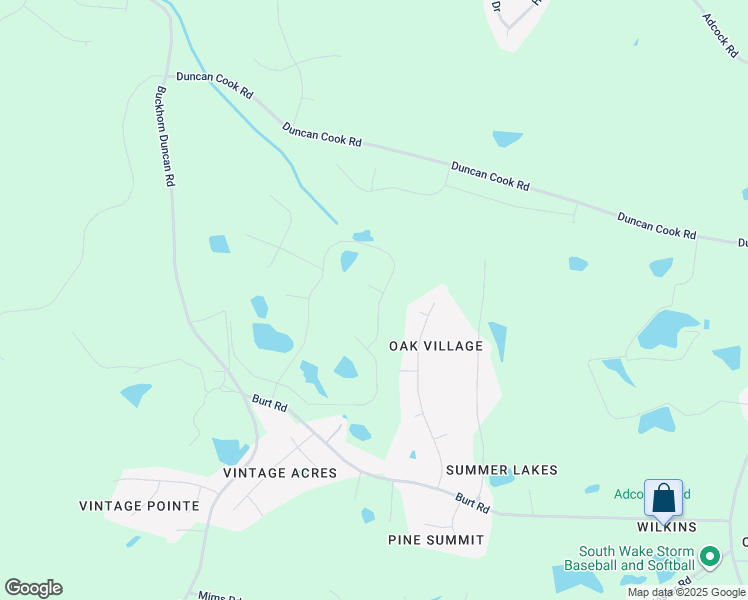 map of restaurants, bars, coffee shops, grocery stores, and more near 3608 Cornview Court in Fuquay-Varina