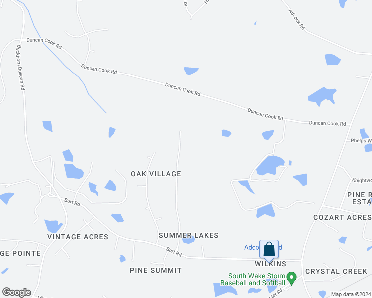 map of restaurants, bars, coffee shops, grocery stores, and more near 7017 Starchase Lane in Fuquay Varina
