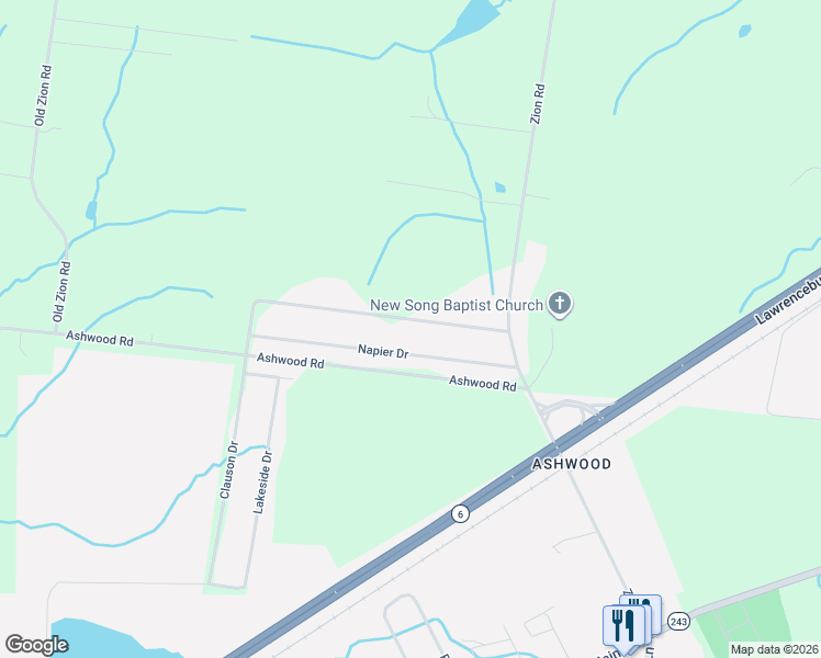 map of restaurants, bars, coffee shops, grocery stores, and more near 128 Stanfill Drive in Columbia