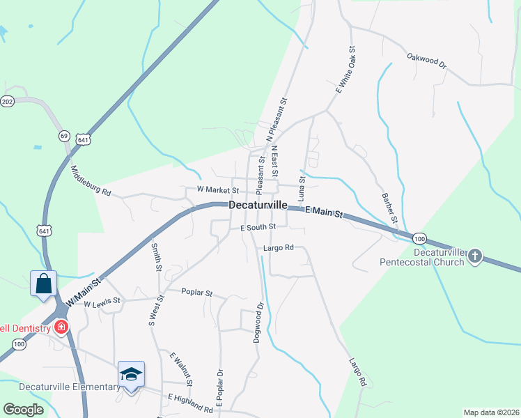 map of restaurants, bars, coffee shops, grocery stores, and more near in Decaturville