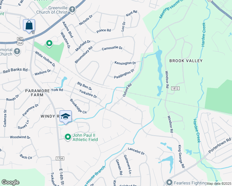 map of restaurants, bars, coffee shops, grocery stores, and more near 336 Glenn Court in Greenville