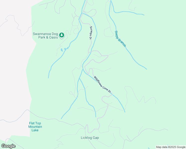 map of restaurants, bars, coffee shops, grocery stores, and more near Mountain Lily Ridge Drive in Swannanoa