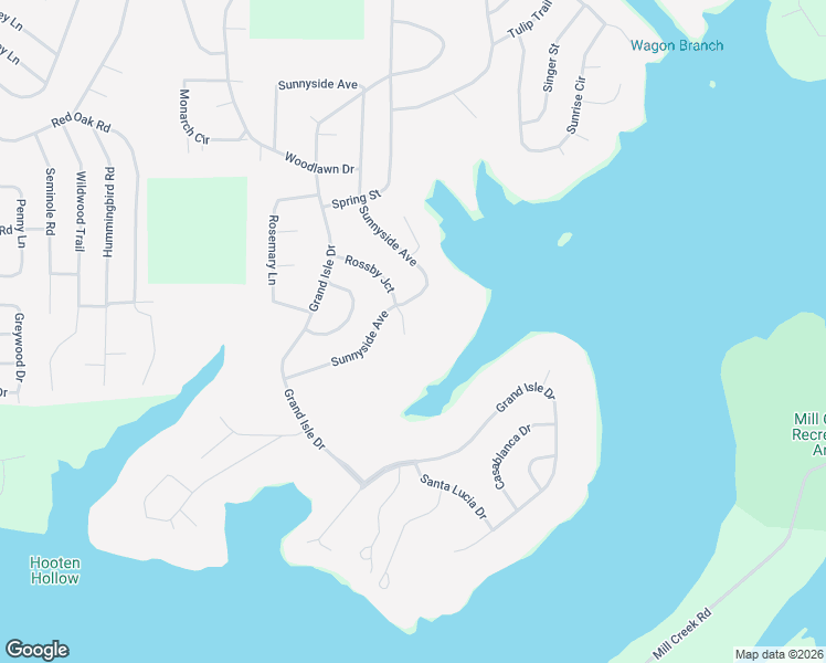 map of restaurants, bars, coffee shops, grocery stores, and more near Watercress Circle in Fairfield Bay