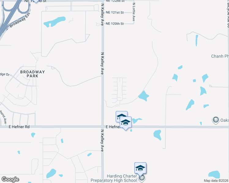 map of restaurants, bars, coffee shops, grocery stores, and more near 11314 Paradise In Drive in Oklahoma City