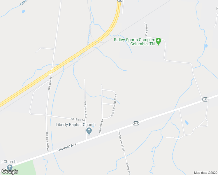 map of restaurants, bars, coffee shops, grocery stores, and more near 6524 Breckenridge Cove in Columbia