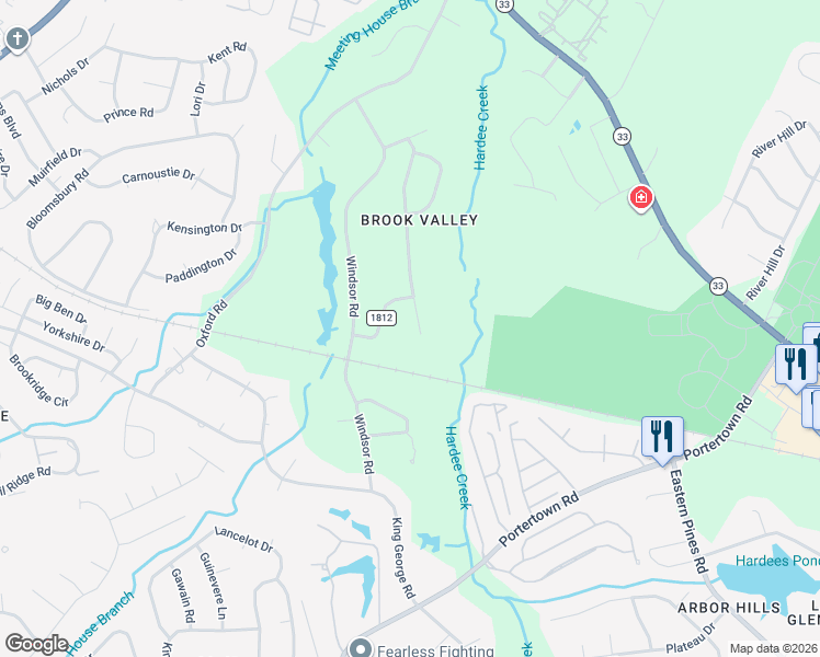 map of restaurants, bars, coffee shops, grocery stores, and more near 411 Lochview Drive in Greenville