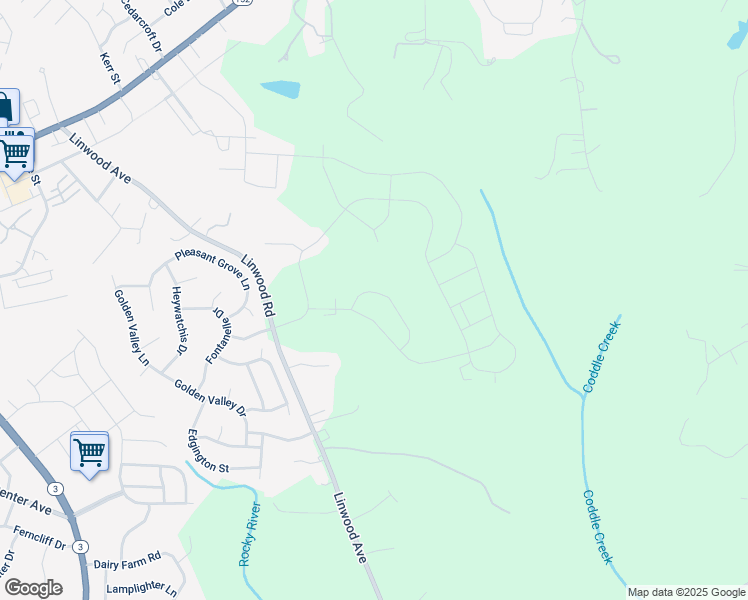 map of restaurants, bars, coffee shops, grocery stores, and more near 118 Lambeth Loop in Mooresville