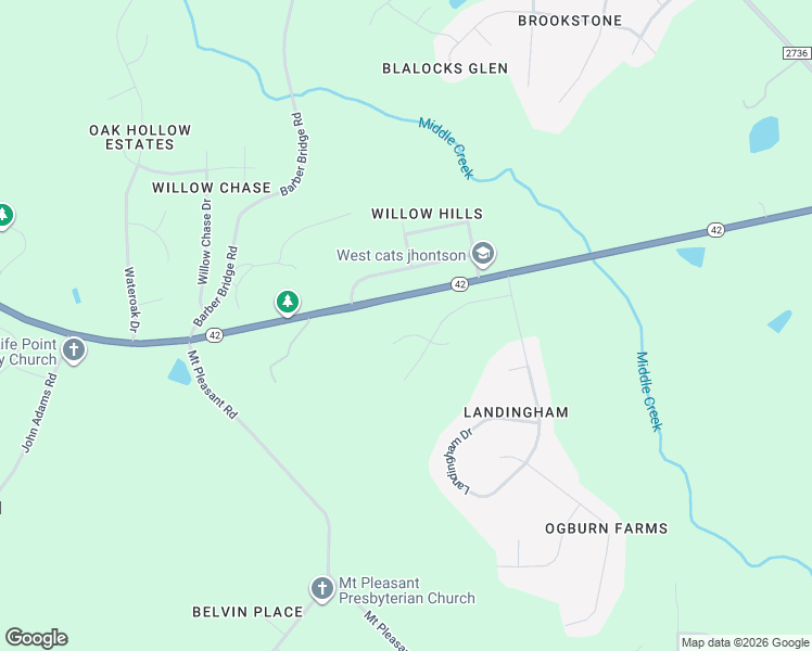 map of restaurants, bars, coffee shops, grocery stores, and more near 1208 Hammerman Drive in Wake County