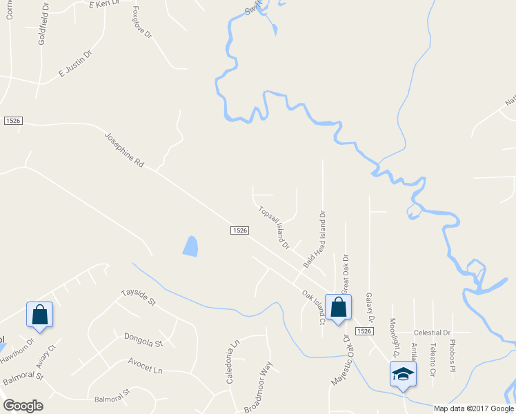 map of restaurants, bars, coffee shops, grocery stores, and more near 353 Topsail Island Drive in Garner