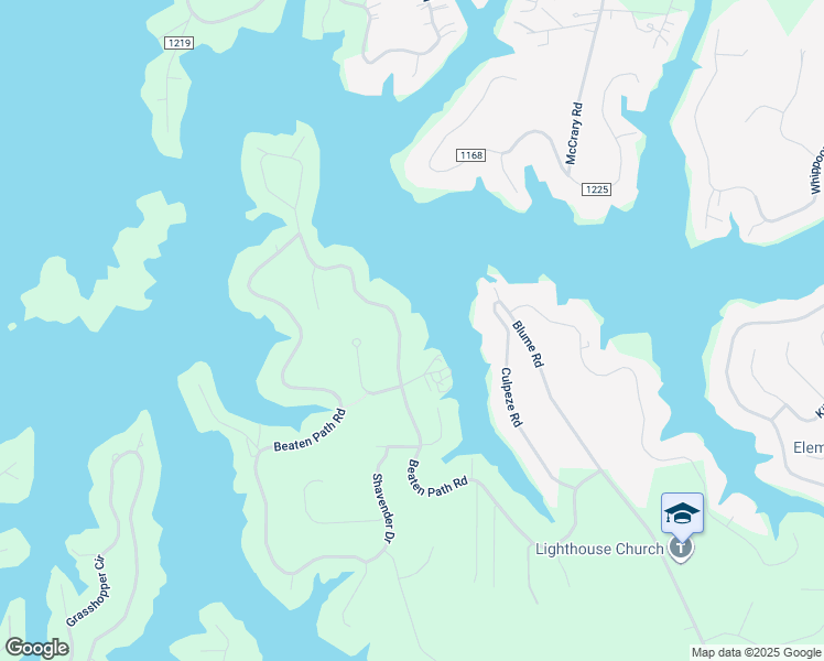map of restaurants, bars, coffee shops, grocery stores, and more near 320 Beaten Path Road in Mooresville