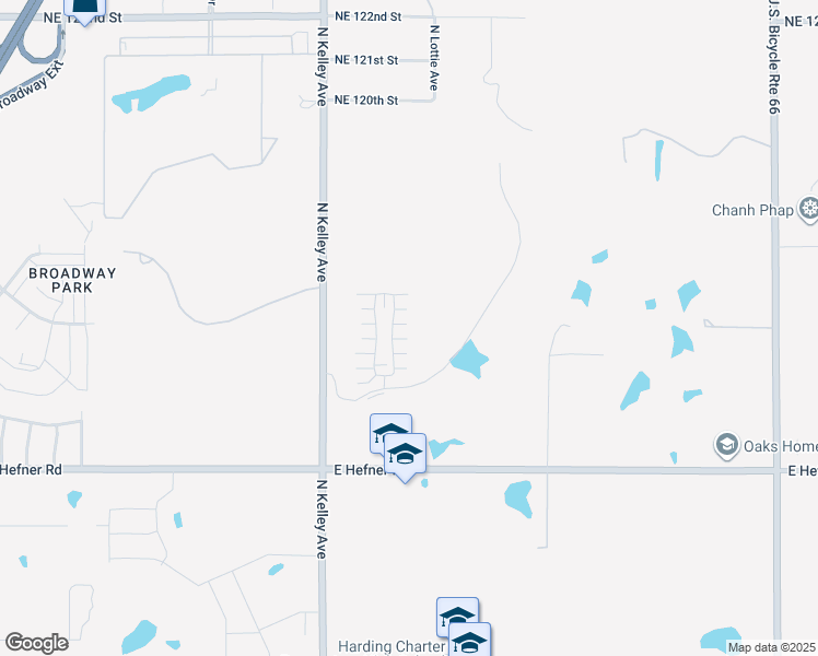 map of restaurants, bars, coffee shops, grocery stores, and more near 11318 Paradise In Drive in Oklahoma City