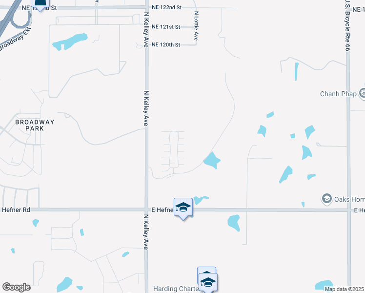 map of restaurants, bars, coffee shops, grocery stores, and more near 11318 Paradise In Drive in Oklahoma City