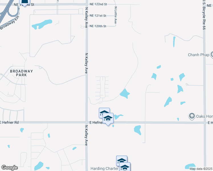 map of restaurants, bars, coffee shops, grocery stores, and more near 11314 Paradise In Drive in Oklahoma City